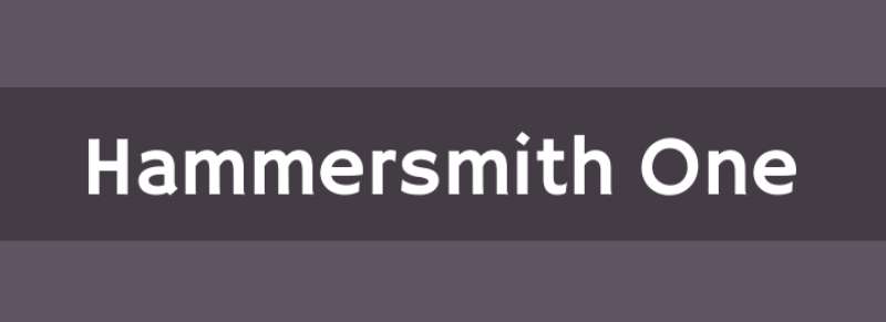 Hammersmith-One Masculine Fonts to Match Your Brand's Personality