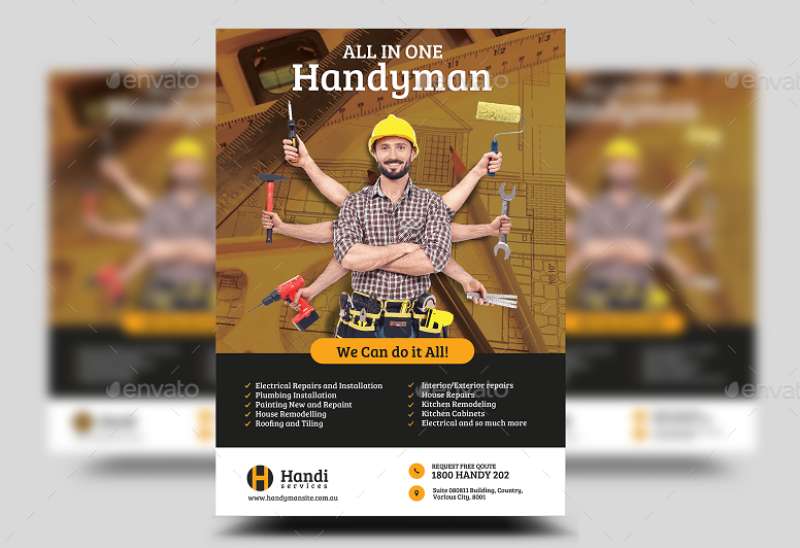 Handyman-Promotional-Flyer_02 Examples of Effective Handyman Flyers