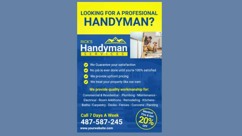 Handyman-business Examples of Effective Handyman Flyers