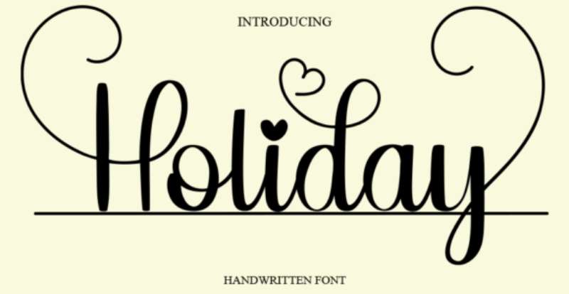 Holiday-Font The Best Travel Fonts for Your Design Projects