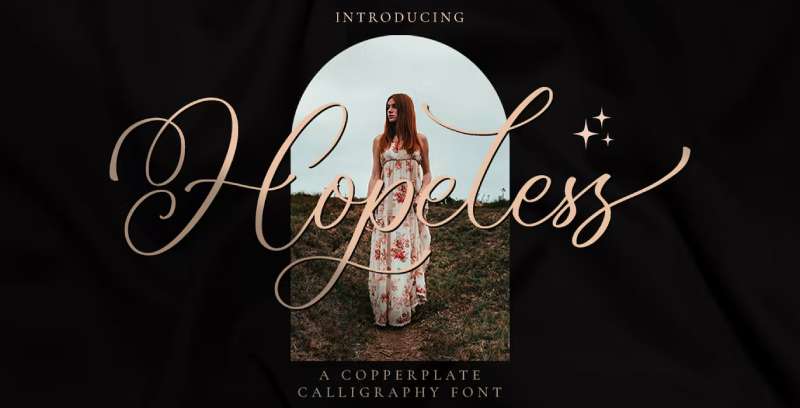 Hopeless-Romantic-Calligraphy-Font-1 Romantic Fonts That Will Make Your Heart Flutter