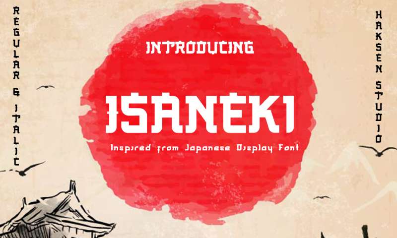 Isaneki-Font The Best Samurai Fonts for Your Japanese-Inspired Designs