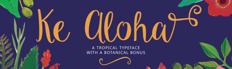 Ke-Aloha-Script Breathtaking Hawaii Fonts for Your Next Design Project