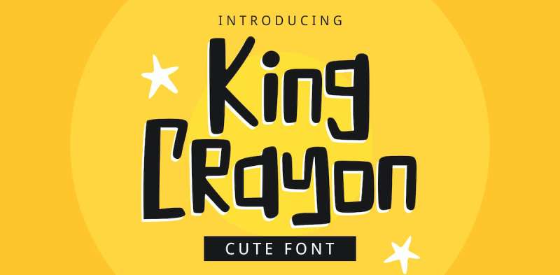King-Crayon-Font Must-Try Fantasy Fonts for a Touch of Enchantment in Your Projects