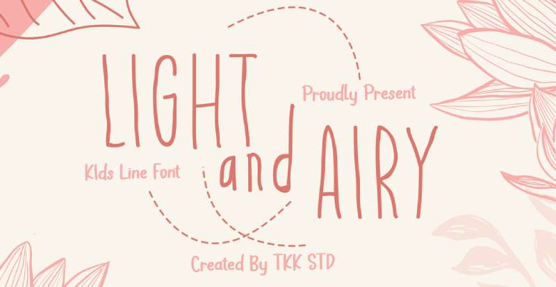 Light-And-Airy-Flower-and-Cute-Girly-Font Most Popular Bohemian Fonts Used by Designers