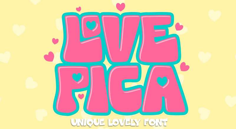 Love-Pica-Lovely-Valentine-Font-1 Romantic Fonts That Will Make Your Heart Flutter