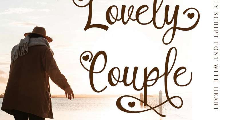 Lovely-Couple-Romantic-Script-Font Romantic Fonts That Will Make Your Heart Flutter