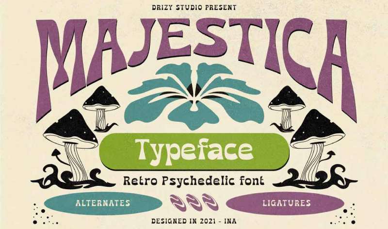 Majestica-1 Trippy Fonts That Will Make Your Designs Stand Out