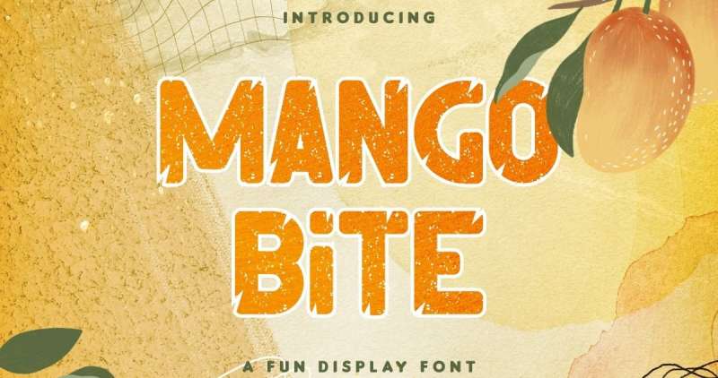 Mango-Bite-Fun-Display-Font-1 The Most Popular Cracked Fonts Used by Designers
