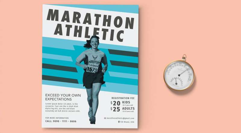 Marathon-Flyer-1 Marathon Flyers That Will Get You Pumped for Race Day