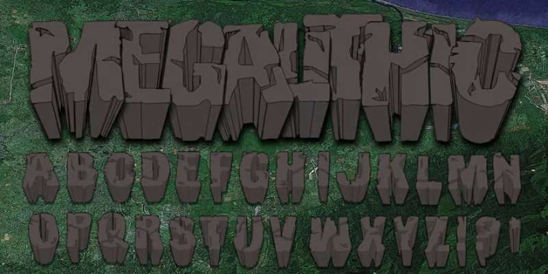 Megalithic-Font-1 The Most Popular Cracked Fonts Used by Designers