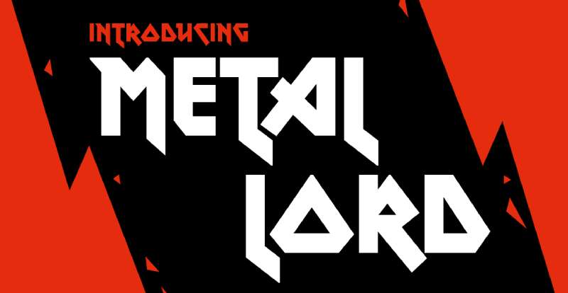 Metal-Lord-Font The Most Popular Rock Band Fonts Used by Designers