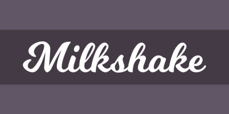 Milkshake Stunning Summer Fonts to Add a Splash of Fun to Your Designs