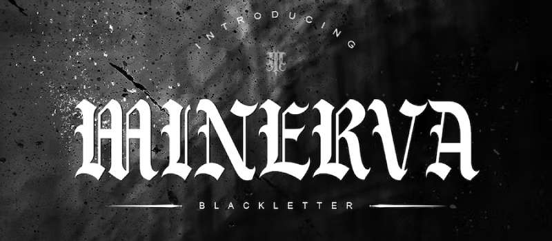 Minerva-Blackletter-Font-1 The Most Popular Rock Band Fonts Used by Designers