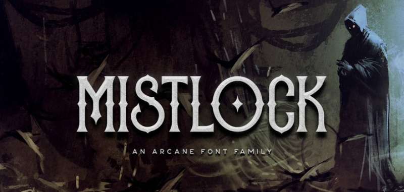 Mistlock-Typeface-01-1 Must-Try Fantasy Fonts for a Touch of Enchantment in Your Projects