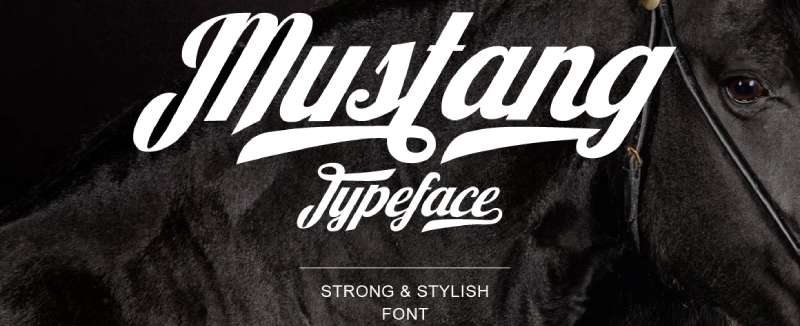 Mustang-font-1 Rev Up Your Designs with These Classic Car Fonts