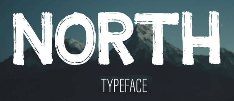 North-Free-Textured-Brush-Font-1 A Look at the Most Popular Textured Fonts