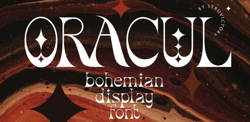 Oracul-Bohemian-Display-Font-1 Most Popular Bohemian Fonts Used by Designers