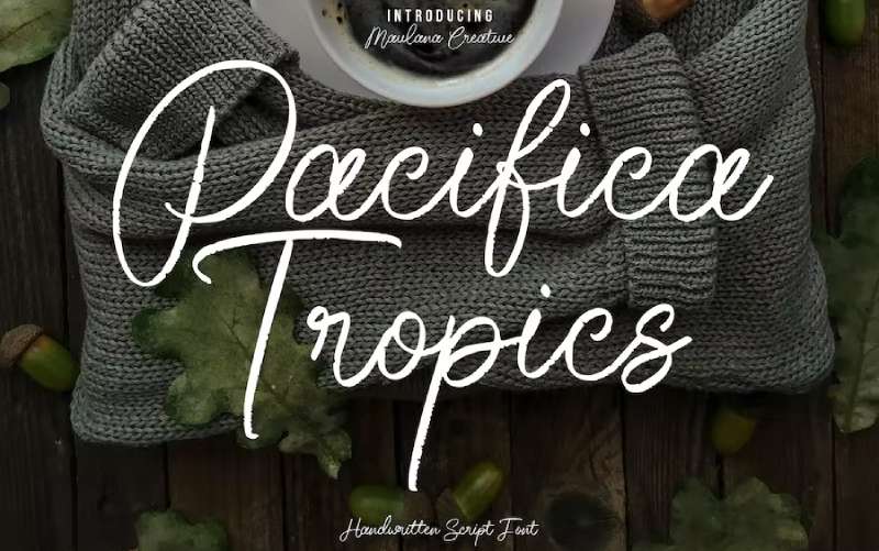 Pacifica-Tropics-Script-Font-1 Tropical Fonts for Your Next Design Project