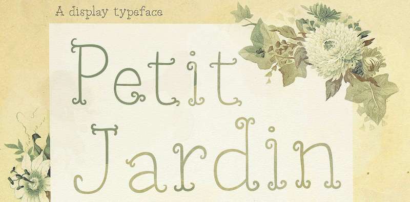 Petit-Jardin-Font-1 Must-Try Art Nouveau fonts for Your Design Projects