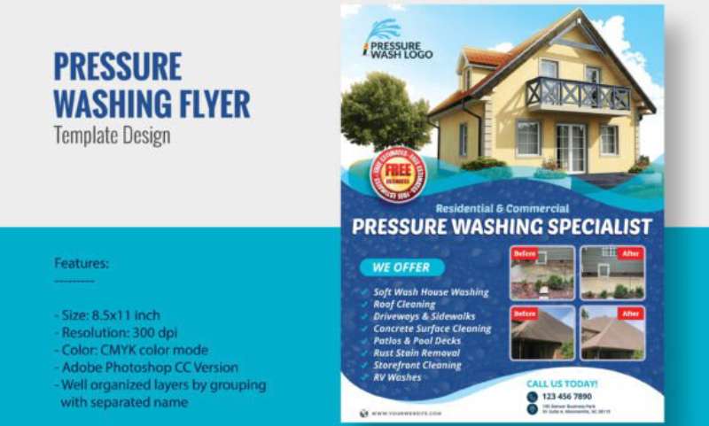 Pressure-Washing-Promotional-Flyer-1 Pressure Washing Flyers That Will Make Your Business Sparkle