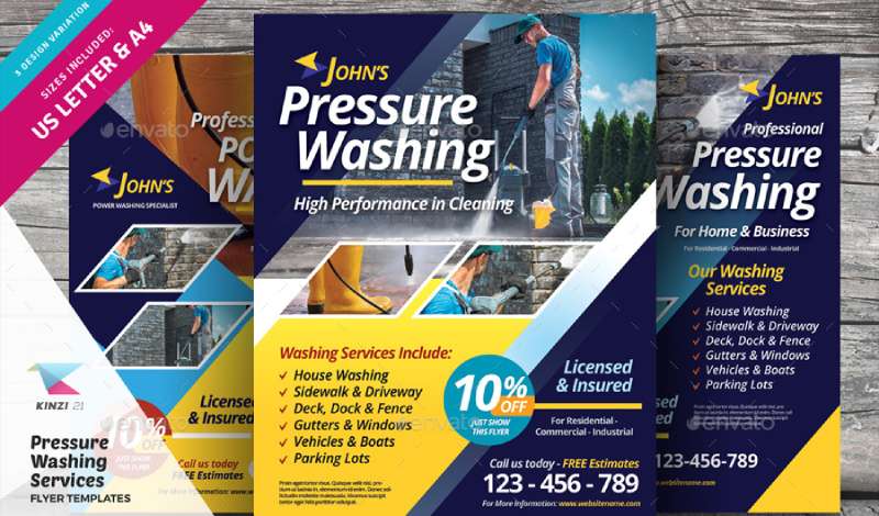 Pressure-Washing-Services-Flyer-Template-1 Pressure Washing Flyers That Will Make Your Business Sparkle