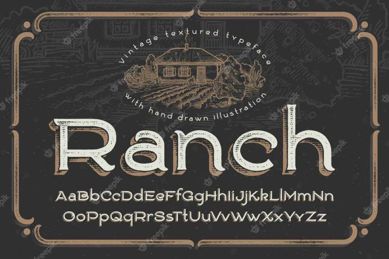 Ranch-Vintage-Font-1 Masculine Fonts to Match Your Brand's Personality