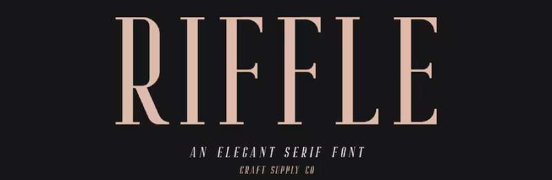 Riffle-Font-Family-1 Must-Try Money Fonts for Your Creative Projects