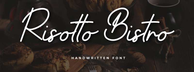 Risotto-Bistro-Font-1 Romantic Fonts That Will Make Your Heart Flutter
