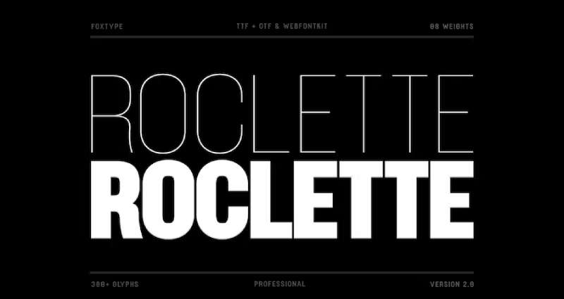 Roclette-Display-Typeface-1 Masculine Fonts to Match Your Brand's Personality
