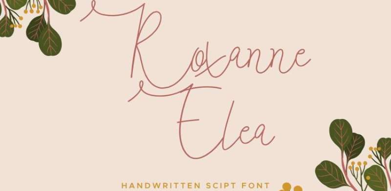 Roxanne-Elea-Font-1 Stunning Autumn Fonts to Add a Cozy Touch to Your Designs
