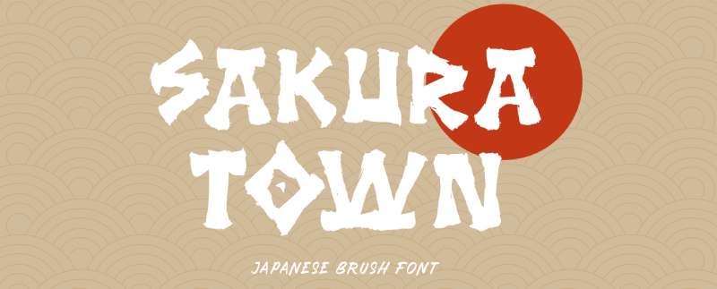 Sakura-Town-1 The Best Samurai Fonts for Your Japanese-Inspired Designs
