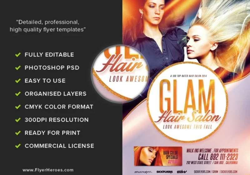Salon-Flyer-Template-3-1 Great Barbershop Flyers To Help You Promote Your Services