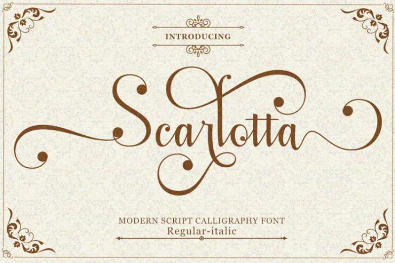 Scarlotta-1 Fashion Fonts That Influence Design and Branding