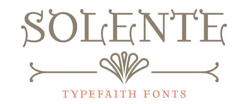 Solente-Font-1 Must-Try Art Nouveau fonts for Your Design Projects