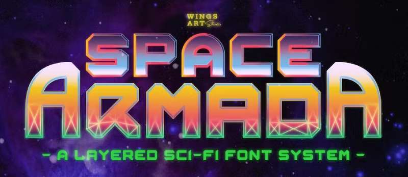 Space-Armada-–-A-Retro-Future-Font-1 Movie Poster Fonts That Help Tell a Story