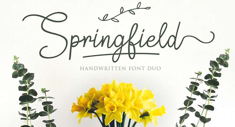Springfield-Font-Duo Fresh and Bright Spring Fonts for Your Design Projects