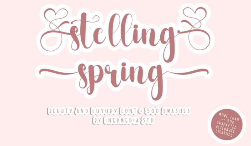 Stelling-Spring-Font-1 Fresh and Bright Spring Fonts for Your Design Projects