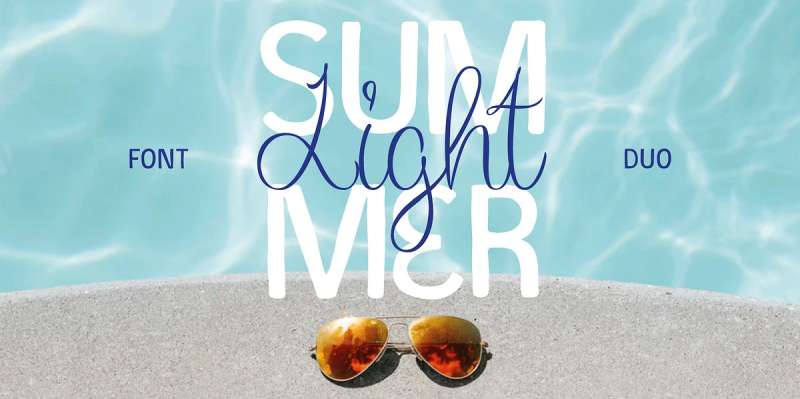 Summer-Light-1 Stunning Summer Fonts to Add a Splash of Fun to Your Designs