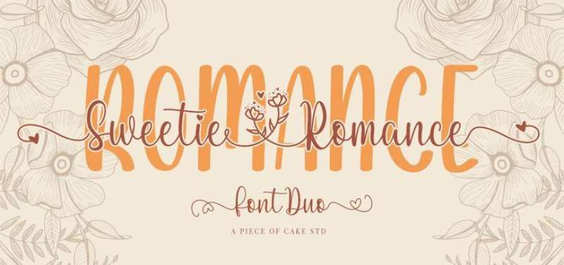 Sweetie-Romance-A-Duo-Font-1 Romantic Fonts That Will Make Your Heart Flutter