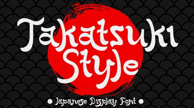 Takatsuki-Style-Japanese-Display-Font-1 The Best Samurai Fonts for Your Japanese-Inspired Designs