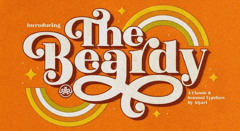 The-Beardy-1 Stunning Summer Fonts to Add a Splash of Fun to Your Designs