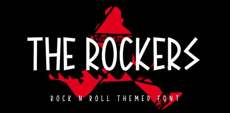 The-Rockers-Font-1 The Most Popular Rock Band Fonts Used by Designers
