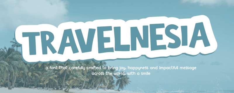 Travelnesia-1 The Best Travel Fonts for Your Design Projects