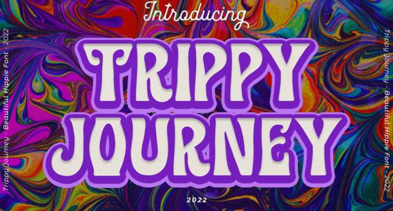 Trippy-Journey-Beautiful-Hippie-Font-1 Trippy Fonts That Will Make Your Designs Stand Out