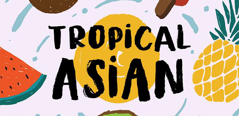 Tropical-Asian-Font Stunning Summer Fonts to Add a Splash of Fun to Your Designs