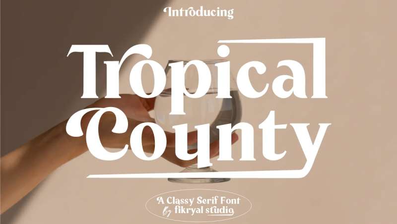 Tropical-County-Serif-Font-1 Tropical Fonts for Your Next Design Project
