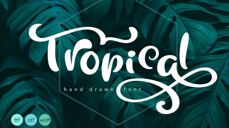 Tropical-Summer-Font-1 Tropical Fonts for Your Next Design Project