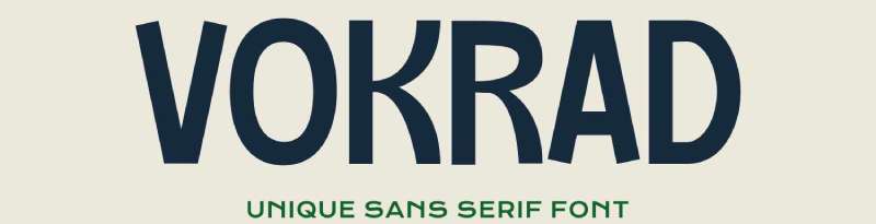 Vokrad-Modern-Sans-Serif-Typeface-1 Discover the Best Quirky Fonts for Your Designs