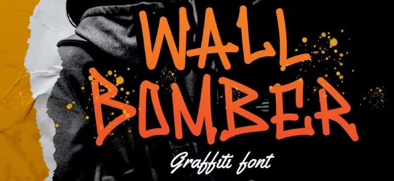Wall-Bomber-–-Urban-Graffiti-Font-1 The Best Mafia Fonts for Your Gangster Themed Designs